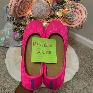 💖Pop Pink Neon Tieks, Size 11💖